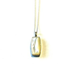 Mother of Pearl 925 Sterling Silver Necklace